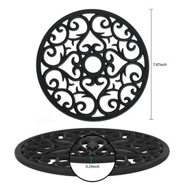 Smitchraft Silicone Trivets for Hot Dishes, Pots & Pans, Multi-Use Hot Pads Kitchen Quartz Countertops, Pot Holders Trivet Mat, Non-Stick Carved Heat Resistant Mats for Counter & Table, Set 3 Biege