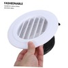Ciieeo 3pcs Plastic Round Soffit Vent Ceiling Air Vent Cover