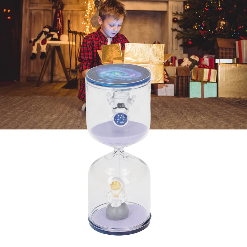 Decorative Sand Timer Clock Space Man Educational Hourglass for Office