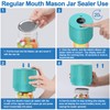 LOVE MOMENT Electric Mason Jar Vacuum Sealer Kit for Wide