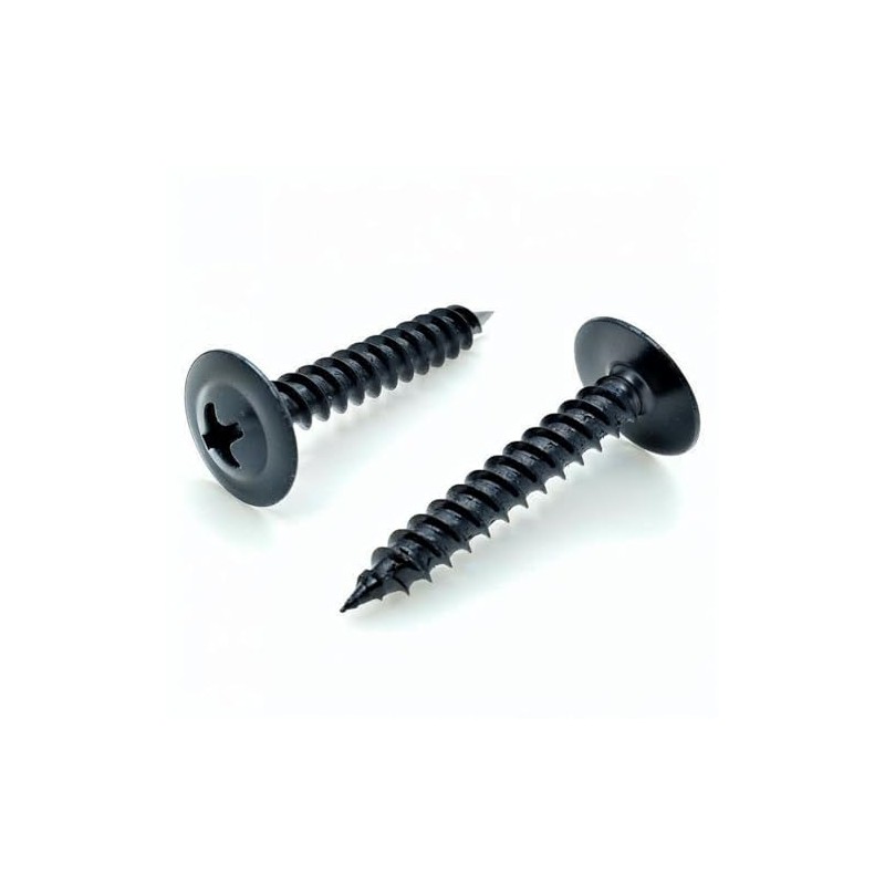 BCP Fasteners 500 Qty #8 x 1 Black Phillips Modified