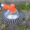 Weed Brush Wild Herb Brush, Wire Mower Head with Solid
