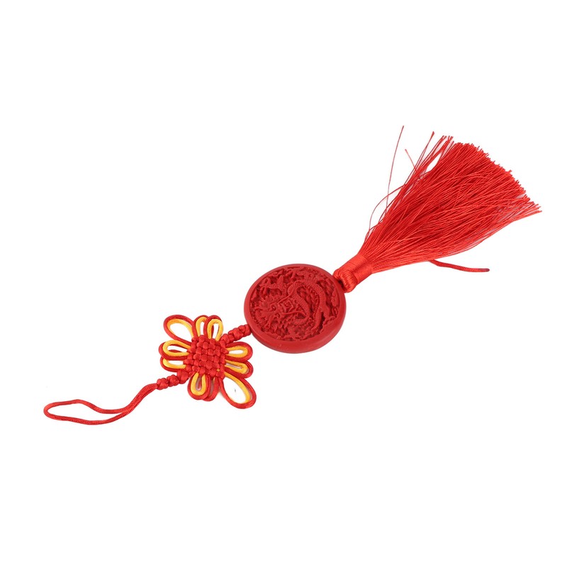 Chinese Lacquer Carved Hanging Ornament New Year Traditional Lacquerware Chinese