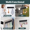 6 Pcs Magnetic Key Holder for Fridge with 10 Hooks,