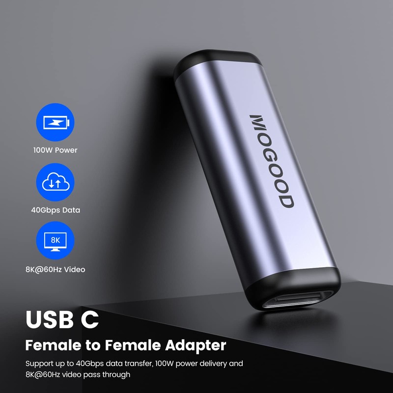 MOGOOD USB C Female to USB C Female Adapter OTG
