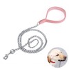 Petiry Chain Lead Chew Proof Leash with Soft Padded Handle,3.0mm