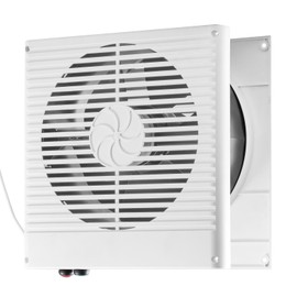 VEVOR Room to Room Fan, Two-Way Airflow Through-the-Wall Fan 8" with Temperature Control, 180 CFM Ventilation Quiet In-Wall Exhaust Vent Fans for Bathroom, Laundry Room and Indoor