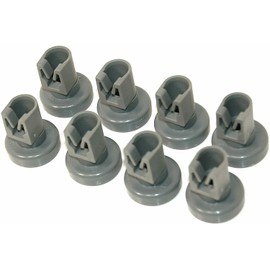 Aspares Dishwasher Upper Basket Wheels for Electrolux ESL63010, ESL63010, ESL63040R 25mm (Set of 8 Pieces)