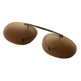 Gamakatsu GM1774 Clip-On Polarized Sunglasses, Light Brown