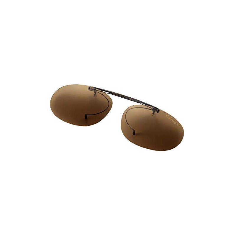Gamakatsu GM1774 Clip-On Polarized Sunglasses, Light Brown
