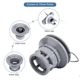 Yosoo Health Gear Boat Air Valve, Dinghy Valve, Valve for SUP, SUP Valve Replacement of Boat Gas Valve, PVC Boat Valve for Inflatable Boats, Rafts and Kayaks (Grey)