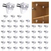 50pcs 3/16 Inch Shelf Support Pegs,Clear Plastic 5mm Shelf Pins,Shelf
