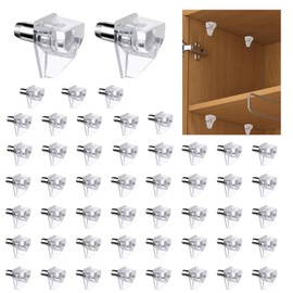 50pcs 3/16 Inch Shelf Support Pegs,Clear Plastic 5mm Shelf Pins,Shelf Support Pins for Wood Shelving,Kitchen,Furniture Shelf Bracket Nail