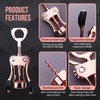 Drincarier Wine Opener, Zinc Alloy Premium Wing Corkscrew Wine Bottle