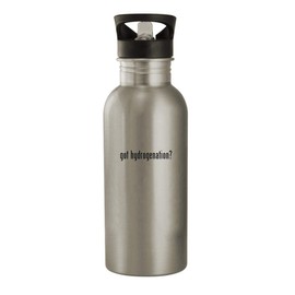 got hydrogenation? - 20oz Stainless Steel Outdoor Water Bottle, Silver