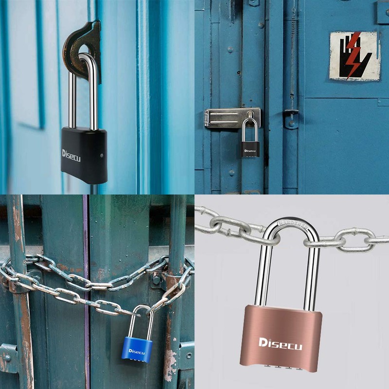 1 Pack disecu Heavy Duty 4 Digit Combination Lock, 2.5
