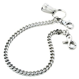 DoubleK Basic Strong Leash Biker Trucker Key Jean Wallet Chain (21") Silver CS15420