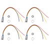 4 Sets PreWired Round LEDs Waterproof 2Color Indicator Common Cathod