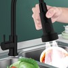 Black Tap Attachment with Hose, Swivelling Aerators for Taps, Kitchen