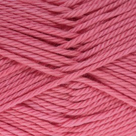 Estako Royal Cotton (Paquete de 4 madejas) 100% hilo de algodón Giza mercerizado, suave, súper fino para ganchillo y tejer (4 x 1.7 onzas) / (4 x 137 años) (5070 - rosa)