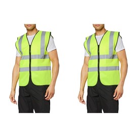 Supertouch 32345 Zipped Hi Vis Vest, XX-Large, Yellow