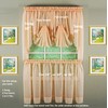 Today's Curtain Emelia Original Voile Tier Pair 36", Peach, 60"W