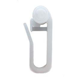 Curtain Rolls, 8 mm with Extra Long Folding Hooks for Plastic Rails with 4 mm Running Channel such as MHZ, Gardinia, SMplus, Pack of 100