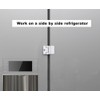 Refrigerator Adhesive Locks Double Button Fridge Door Lock with Key,
