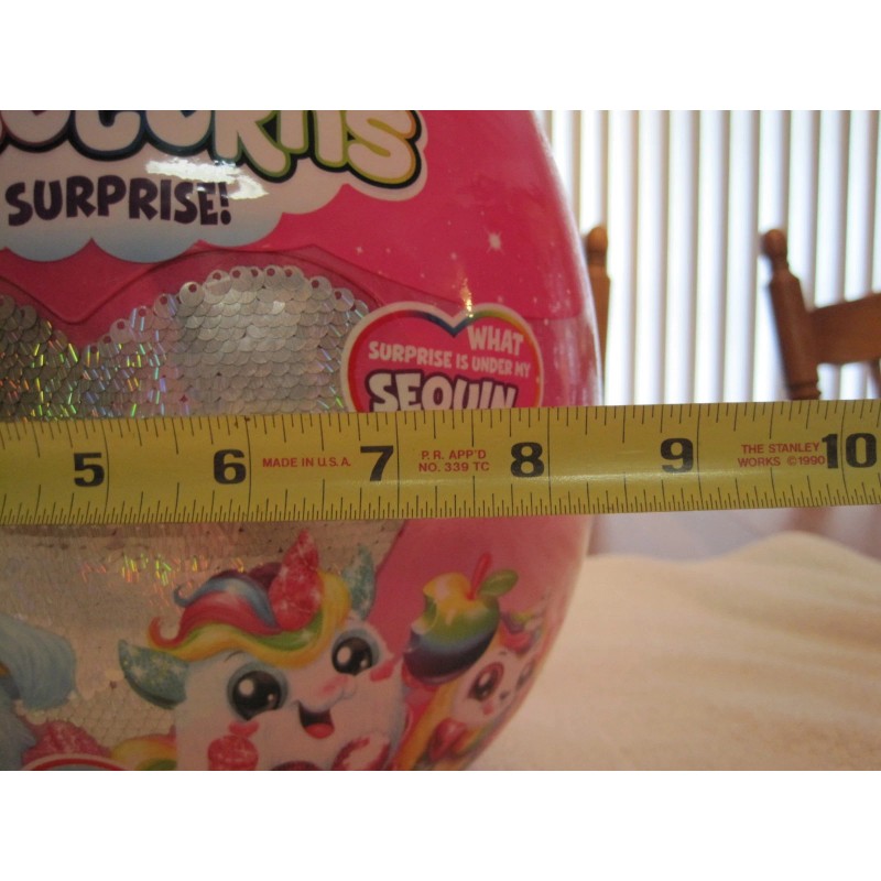 ZURU 2018 ZURU RAINBOCORNS SILVER SEQUIN SURPRISE YELLOW HORN--NEW--FAC