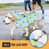 SlowTon Dog Raincoat, Adjustable Dog Rain Jacket Clear Hooded Double
