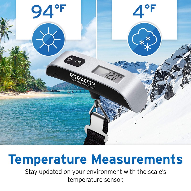 Etekcity Luggage Scale, Travel Essentials, Digital Suitcase Weight Scales for