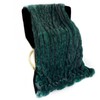 Plutus Brands Emerald Green Plush Pelt Faux Fur Luxury Throw