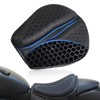 SKYJDM Foldable Motorcycle Gel Seat Cushion, Large 3D-Honeycomb Structure Shock