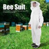 OnePiece Beekeeping Suit Protective Clothes with Dual Zippers Beekeeping Supplies