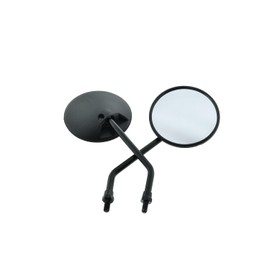 Ost2rad Pair of Rear View Mirrors S50 KR51 S51 S53 SR50 for Simson Small 100 mm Black
