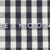 AfternoonTea LIVING Pouch JA02 Gingham Check Drawstring Pouch, Black