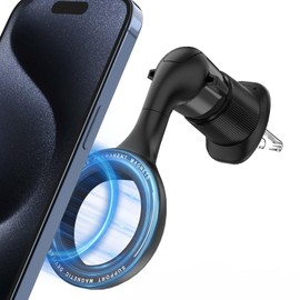 Porta Celular para Auto, Magsafe Soporte para Celular Automovil con Gancho Metálico para Ventilación, Imán Potente para Estabilidad, Compatible con...