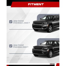 220lb Roof Rack Cross Bars Fit for Grand Cherokee L 2021 2022 2023 2024 2025 Grand Cherokee 2022 2023 2024 2025 Heavy Duty Aluminum Rails Rooftop Cargo Carriers Bikes Surfboards Kayaks Snowboards