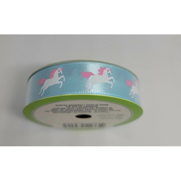 Floral Garden Unicorn Ribbon 5/8" x 9', 3 yds -Brand