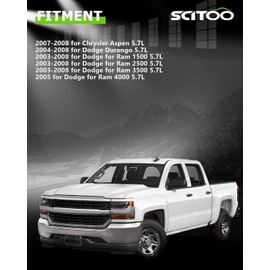 SCITOO Engine Water Pump for 2004-2008 For Dodge For Durango,2007 2008 For Chrysler Aspen,2003-2008 For Dodge Ram 1500,2003-2008 For Dodge Ram 2500,2003-2008 For Dodge Ram 3500 AW7168