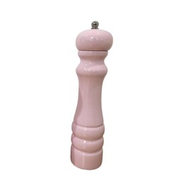 8 Inch Pink Salt mill and pepper Grinder, Single Pack,Oak Salt and Pepper Mill