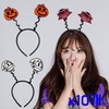 Halloween Character Spring Party Headbands (10-Pack) for Birthday Parties Halloween Spring Headband (Pumpkin)