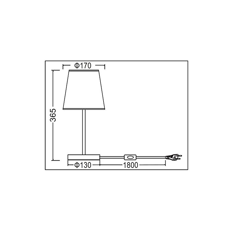 Trango Table Lamp with Modern Design, Bedside Lamp, Desk /