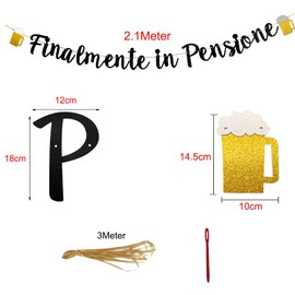 Finally Retirement Garland Banner Retirement Banner Finally Retireed Garland Retirement Decoration for Retirement Party Retirement Farewell Party Pension Senior Private Man