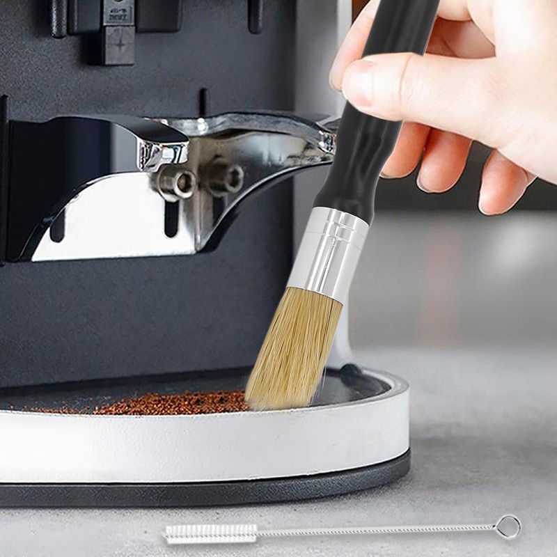 Landrain Barista Brush Portafilter Cleaning, Vegan Coffee Brush