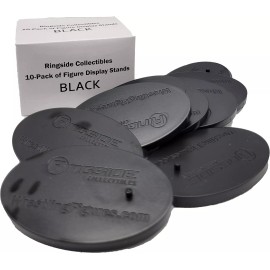 Ringside Collectibles 10-Pack of Display Stands for Mattel Figures (Black) -    Figure Accessories