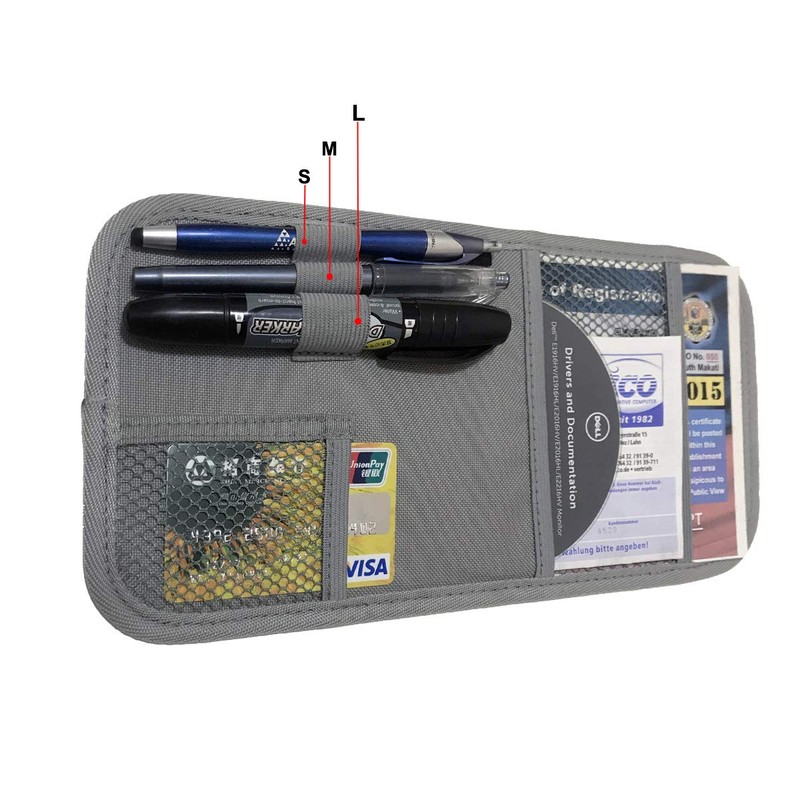 ZugGear Car Sun Visor Organizer, Auto Visor Holder Interior Accessories