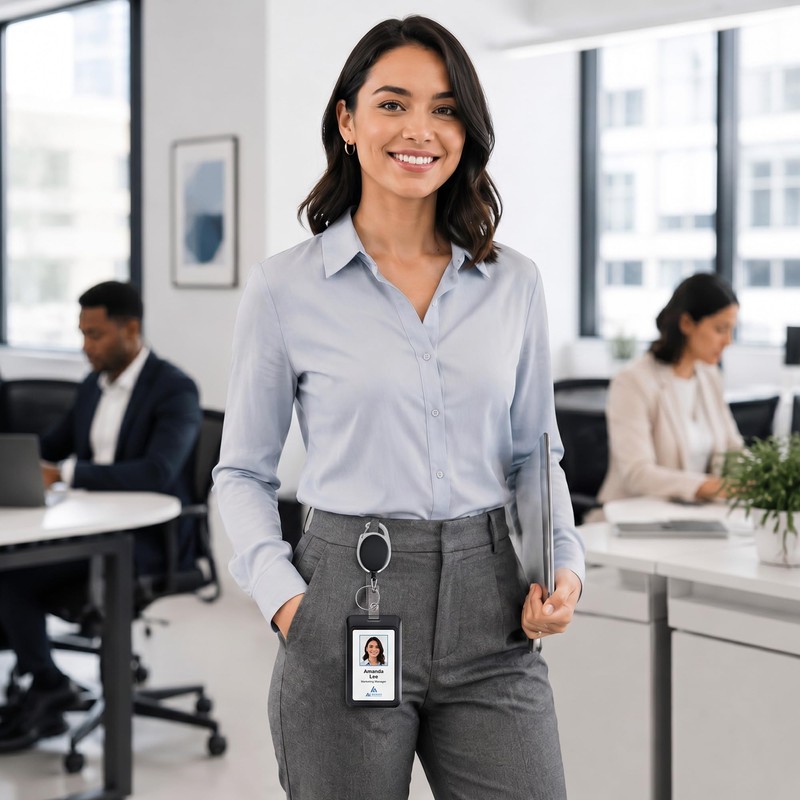 Mayski 2 Pack Badge Holder Retractable Clip ID Card Holder