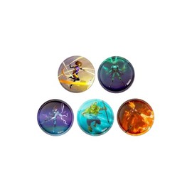 ergobag Velcro Set 5 Pieces Velcro, Magical Superpowers - Colourful