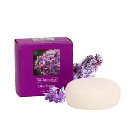 Adirondack Fragrance & Flavor Farm ADK Natural Lilac Shampoo Bar 2.5 oz. for Dry Hair, Handmade Organic Aloe Vera and Jojoba Oil, Vegan Shampoo Soap for Moisturizing and Nourishing